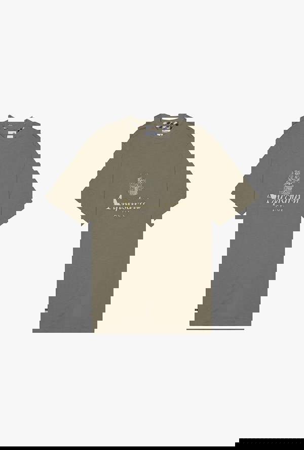 Aquascutum Big Logo T-Shirt - Army green