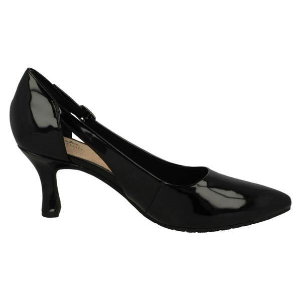 Clarks Ladies Clarks Cut Out Buckle Detailed Court Shoes Kataleyna Rae