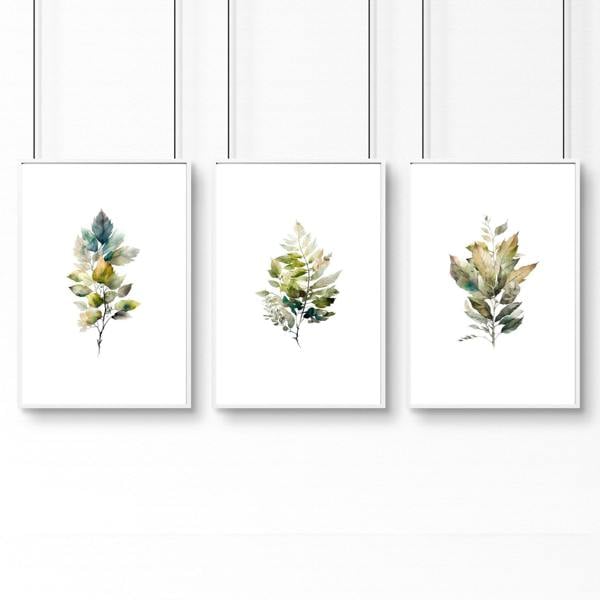 Art Prints Floral | Set of 3 wall art prints