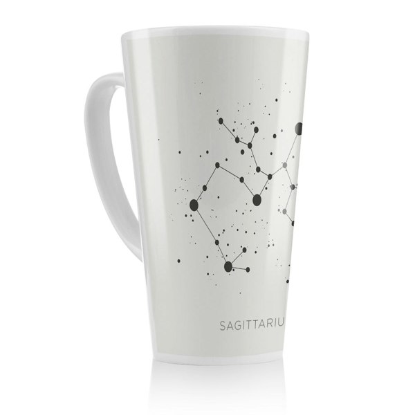 Benjamin Tate Design Star Constellation Zodiac Sagittarius Dining Latte Mug
