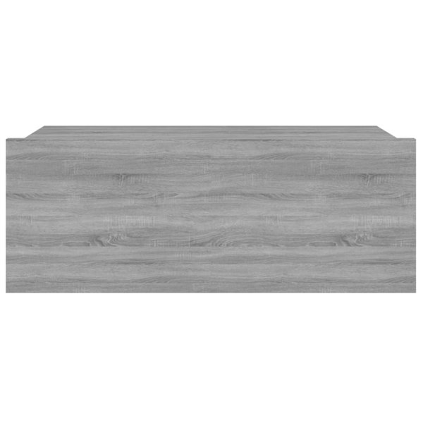 Berkfield Floating Nightstands 2pcs Grey Sonoma 40x30x15cm Engineered Wood