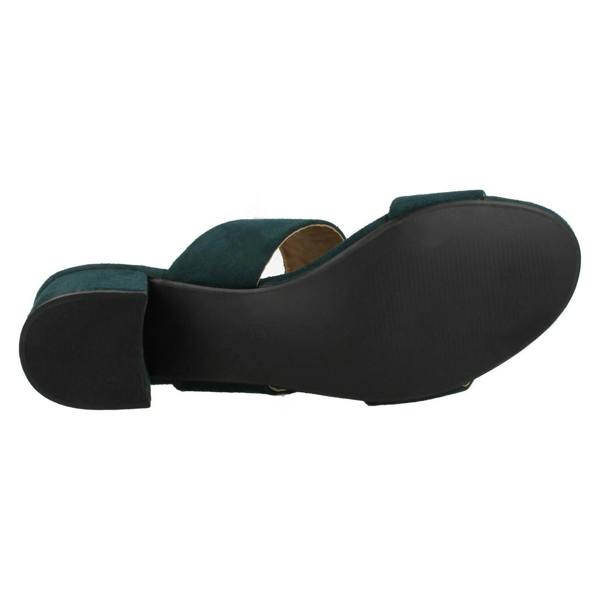 Anne Michelle Ladies Anne Michelle Mid Heel Mule Strap Sandals