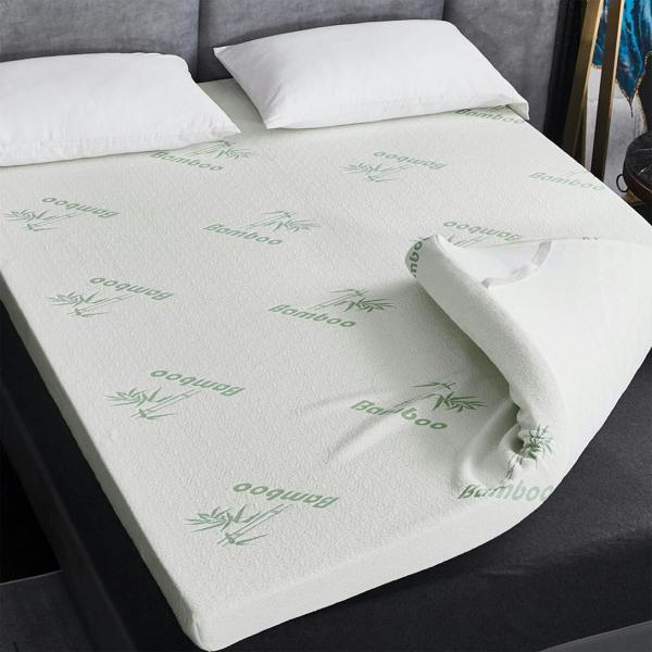 Ezysleep Super Soft Bamboo Bounce Back Foam Mattress Topper - 10cm