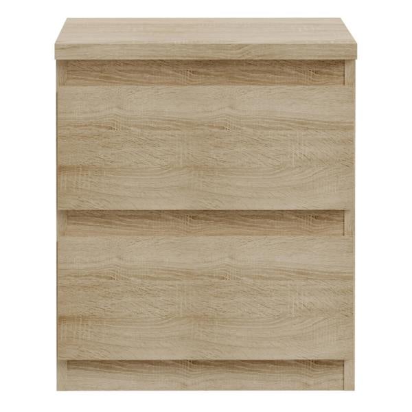 Furniture To Go Edmore 2 Drawer Bedside Table in Sonoma Oak