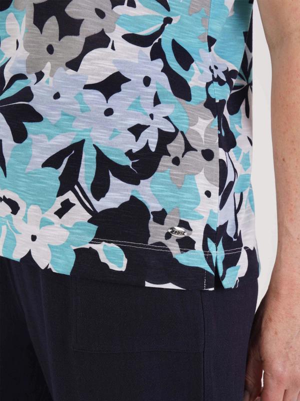 TIGI Graphic Tonal Floral Top