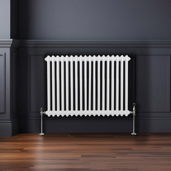 Monstershop Traditional 2 Column Radiator - 600 x 832mm - White