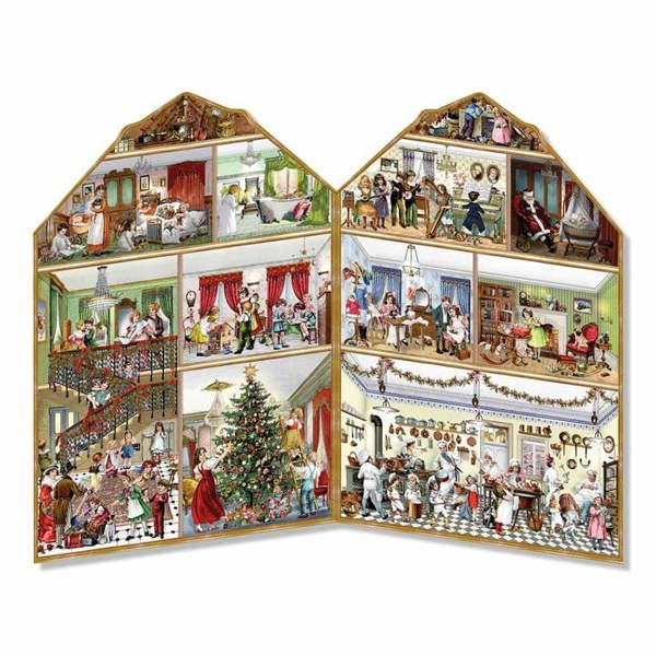 Christmas At The Mansion Premium Traditional Advent Calendar, Advent Calendars And Cards, Month To View, Family, Gift