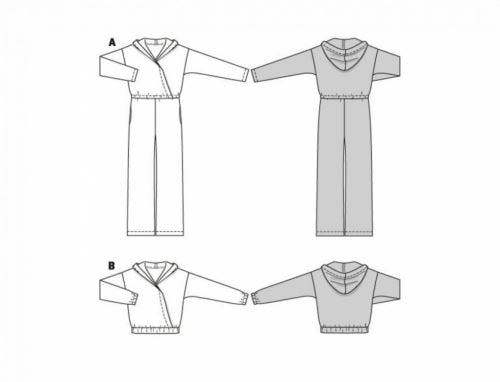 Burda Sewing Pattern 5871 Jumpsuits, Tops and Hoodies For Women, 8-18 (34-44) - Easy