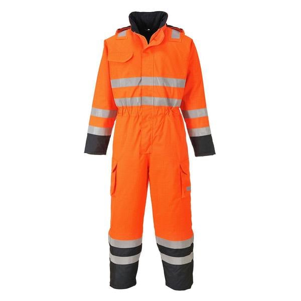 Bizflame Rain Hi-Vis Constrast FR Winter Coverall Portwest