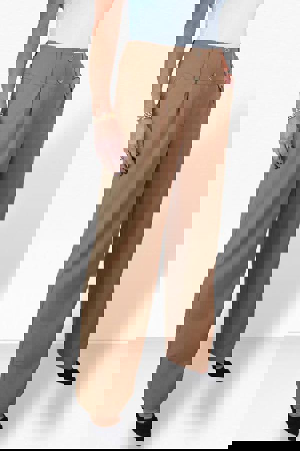 Paulo Due Women's Tailored Wide Leg Office Trousers