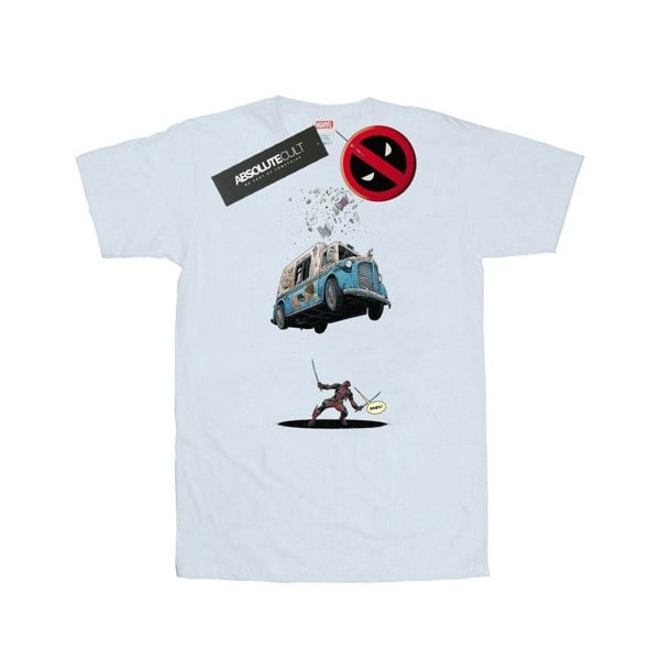 Marvel Mens Deadpool Ice Cream T-Shirt - White