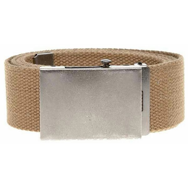 Duke Mens D555 Edward Webbing Waist Belt - Khaki