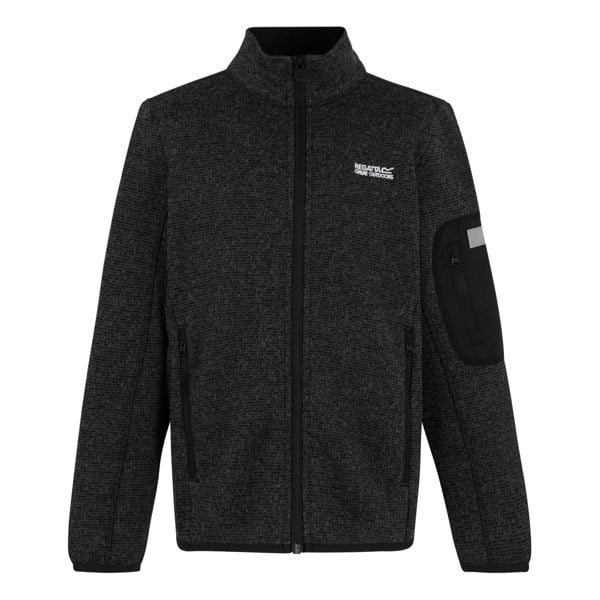 Regatta Kids Newhill Full Zip Fleece Jacket - Black