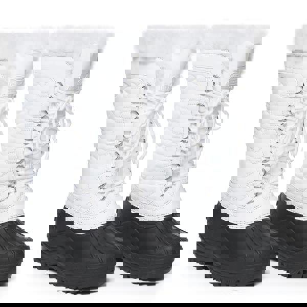 VIVA Polar Womens Cuff Lace Up Waterproof Winter Mid Calf Snow Rain Boots