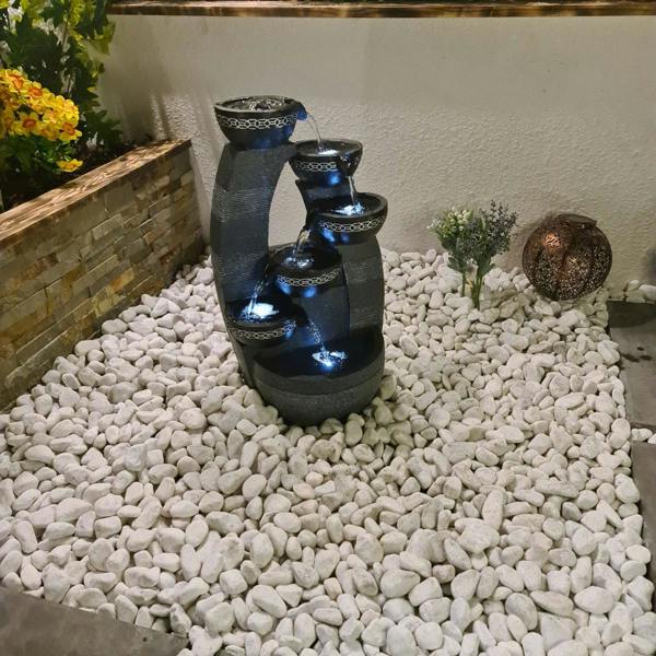 Tranquillity Water Features 5 Bowl Pour Contemporary Water Feature