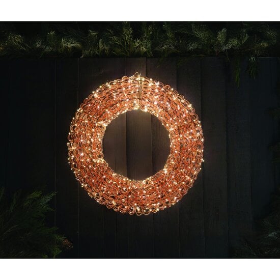 MySmartBuy Titan Rose Gold Wreath 60cm LV