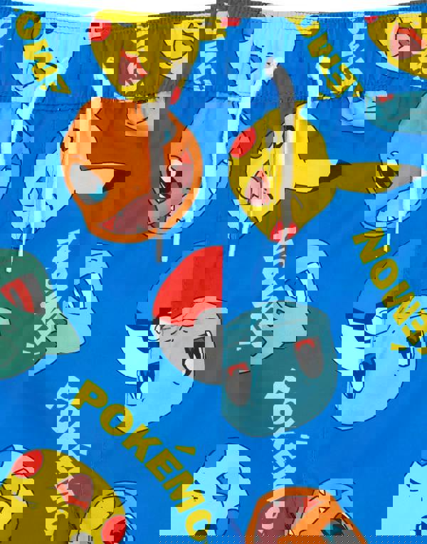 Pokemon Boys Blue Characters Multi-Pack of 2 Swim Shorts