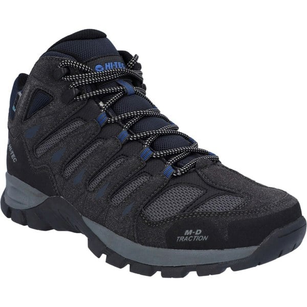 Hi-Tec Corzo Mid Polyurethane Men's Charcoal/Nautical Blue Hiking Boots