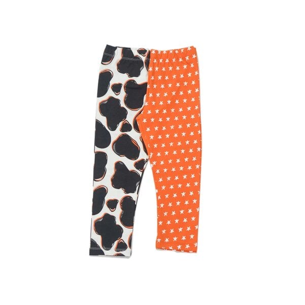 Lucy & Sam Cow & Star Two Pack Leggings