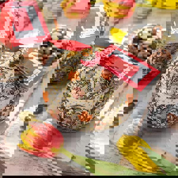 Handmade Bonbonnière Filled with Palm Oil Free Dark Chocolate Coated Coffee Beans, 130g