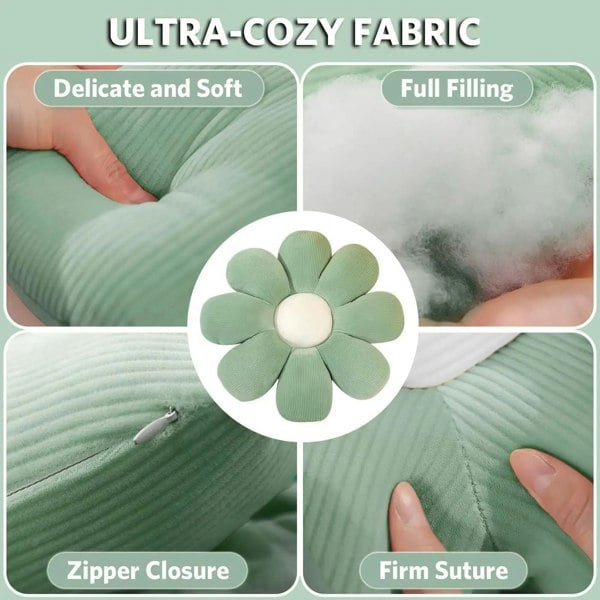 Anyhouz Anypillow Daisy Flower Throw Pillow Soft Plush Cushion