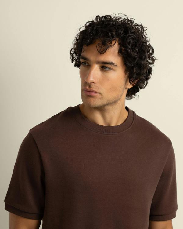 Larsson & Co Gaia - Ribbed Knit Heavy T-Shirt