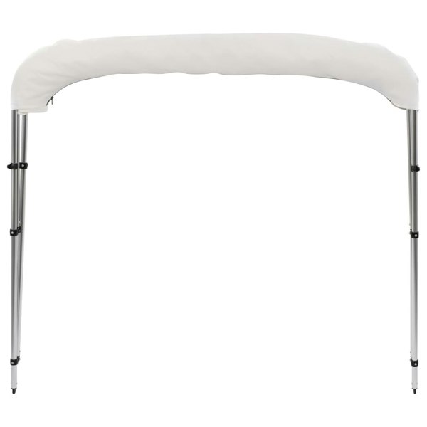 Berkfield 3 Bow Bimini Top White 183x160x137 cm