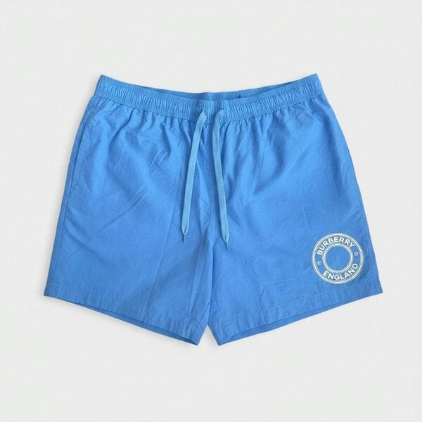 Burberry Martin Nylon Logo Swim Shorts Periwinkle Blue