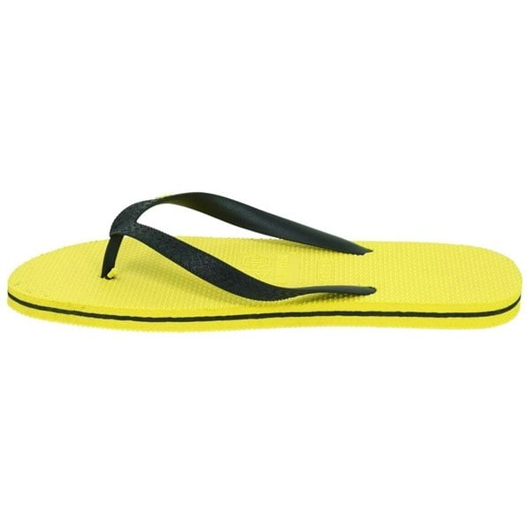 Philipp Plein Brand Logo Flip Flops - Yellow