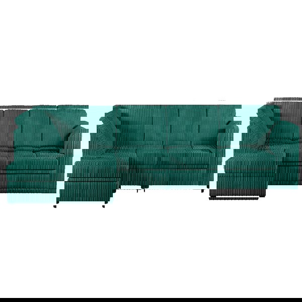 Furnishings For Less Luxor Full Cord Fabric 5 Seater Corner Sofa Full Back