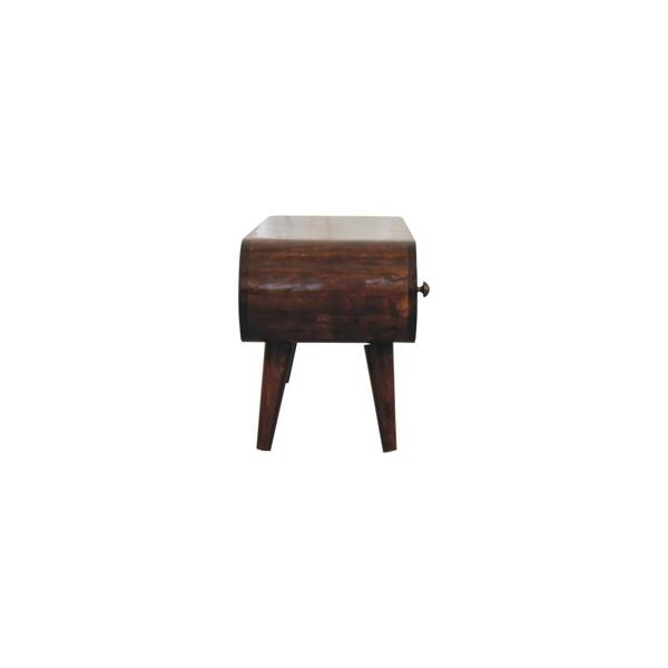 Artisan Furniture Solid Wood California Walnut Circular TV Unit