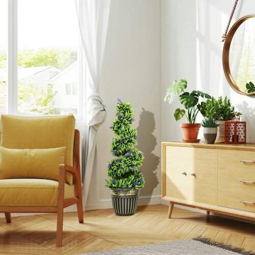 Wyld Haus Vadi Set Of 2 Artificial Lavender Style Trees 90cm