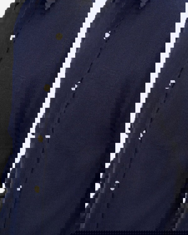 Colorful Standard Mens Organic Flannel Shirt - Navy Blue