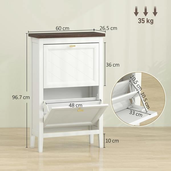 Flip-down Shoe Cabinet