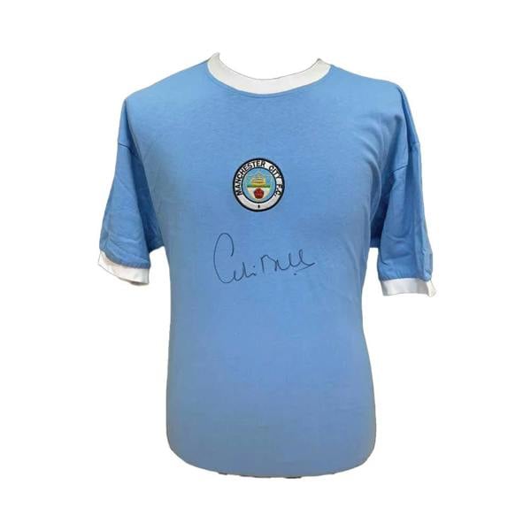 Unbranded Colin Bell signed Manchester City shirt — Unframed