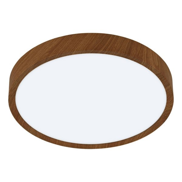 EGLO Musurita 1-Light Wood-Effect LED Circular Ceiling Light