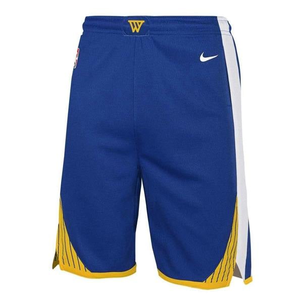 Nike Childrens/Kids Warriors NBA Basketball Shorts - Warrior Blue - 