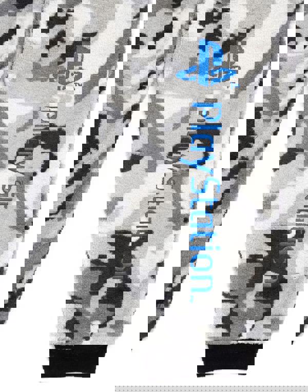 PlayStation Boys Grey Camo Print Controller Symbols Onesie