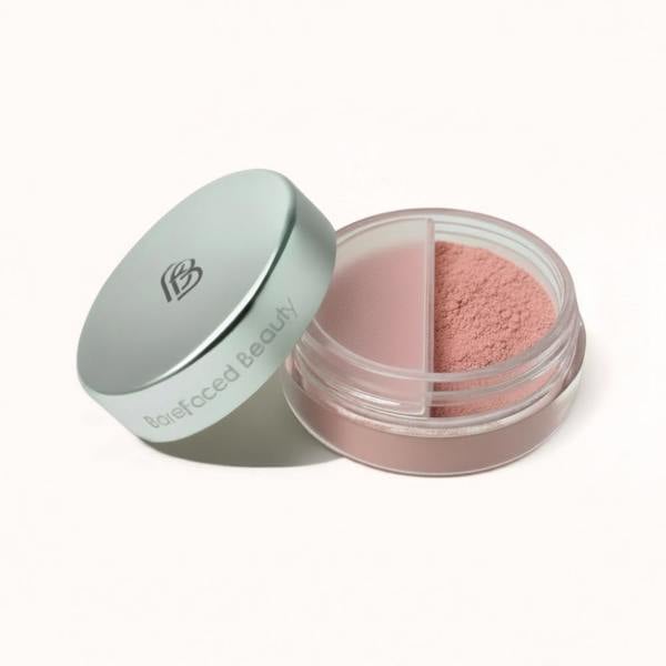BareFaced Beauty Mineral Blusher – Natural Vegan Loose Powder Blush for Sensitive Skin