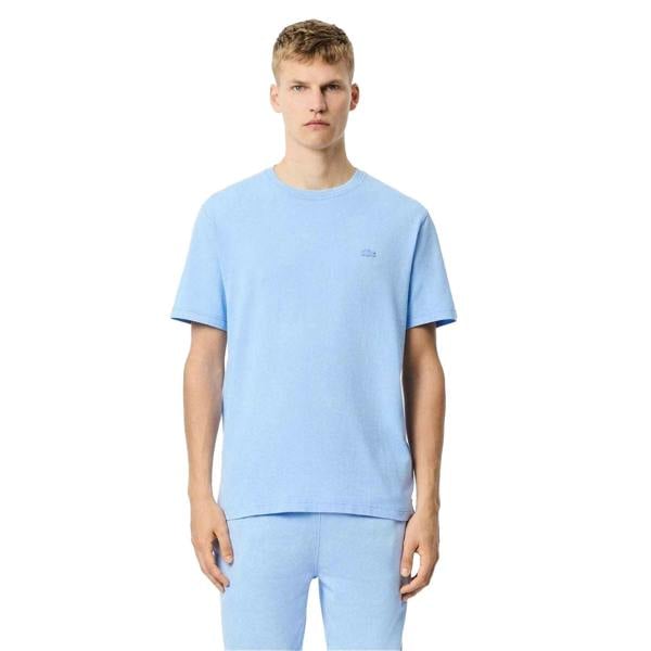 Lacoste Unisex Adult Heavy Cotton T-Shirt - Light Blue - 