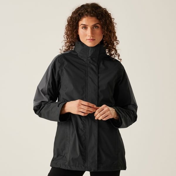 Regatta Women's Defender III 3-In-1 Jacket (Waterproof & Windproof) - Black / Seal Grey