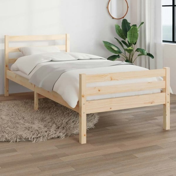 Berkfield Bed Frame Solid Wood 100x200 cm