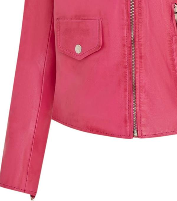 Infinity Leather Women's Classic Brando Biker Leather Jacket - Broome