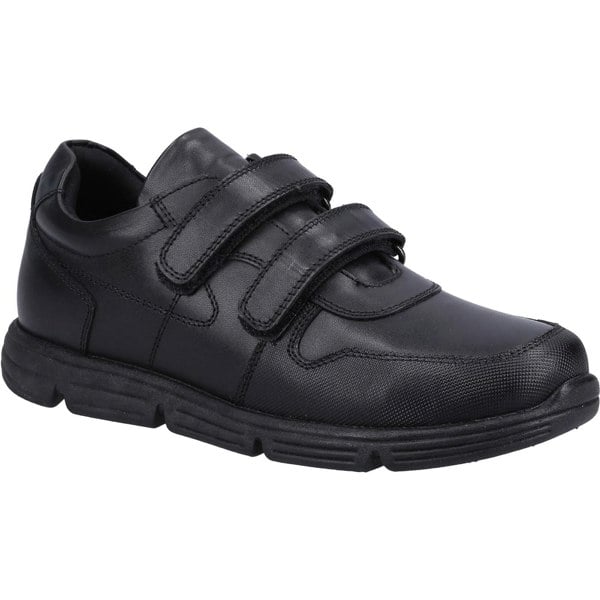 Hush Puppies Lucas SNR Leather Boys's Black Shoes