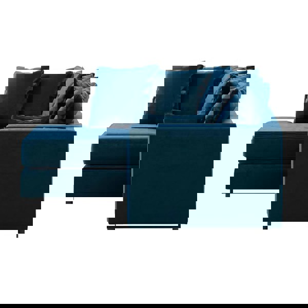 Furnishings For Less Brooklyn Full Foam Plush Velvet Corner Sofa