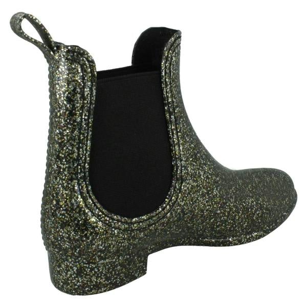 Spot On Ladies Spot On Glitter Ankle Wellingtons X1262