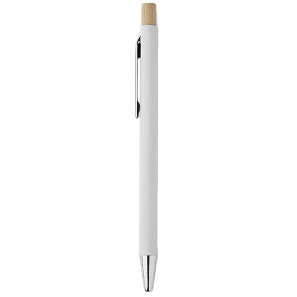 MidOcean Bergamo Recycled Aluminium Ballpoint Pen - White - 