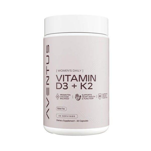Aventus Supplements Vitamin D3 + K2 - 30 caps