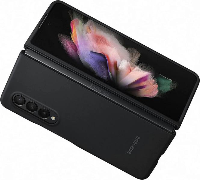 Samsung Galaxy Z Fold 3 Silicone Cover Black - EF-PF926TBEGWW