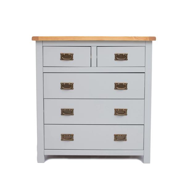 Argenta 5 Drawer Chest of Drawers Bras Drop Handle